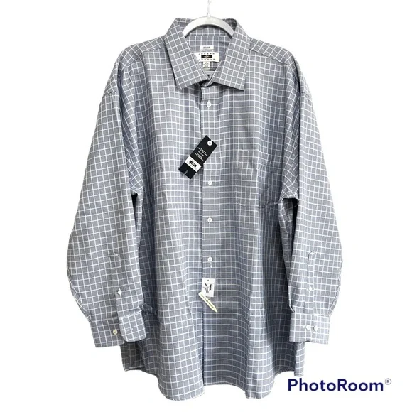 slim fit dress slacks Joseph Abboud NWT Blue Regular Fit Non-Iron Dress Shirt